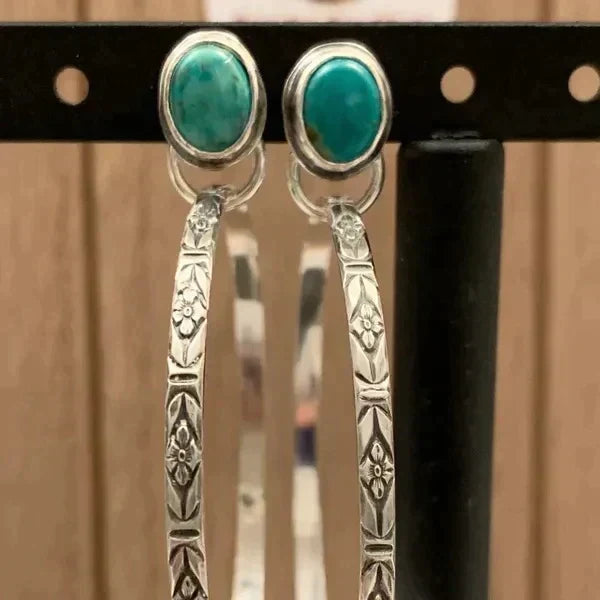 Boho-Ohrringe mit Onyx