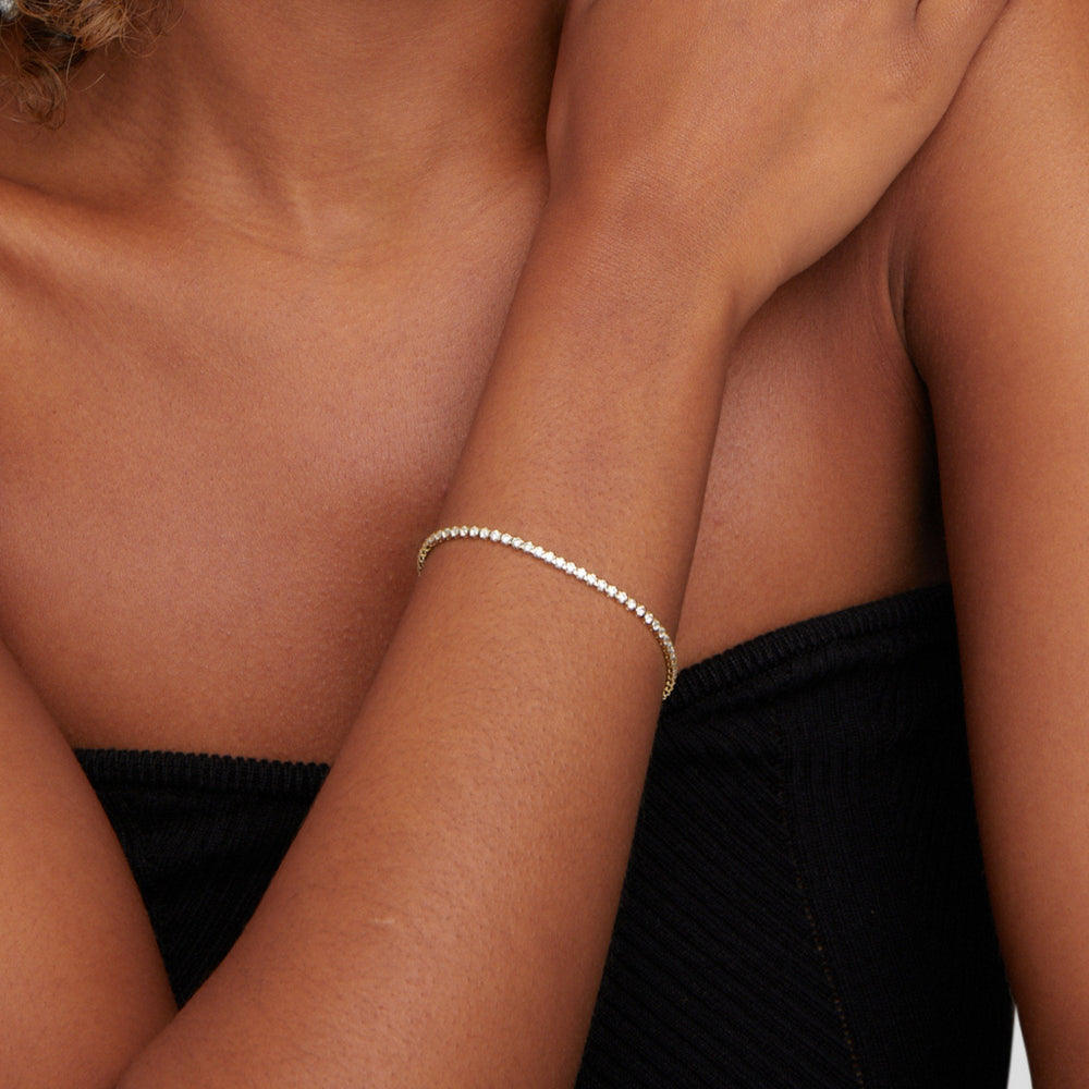 Silbernes Tennisarmband Cordelia