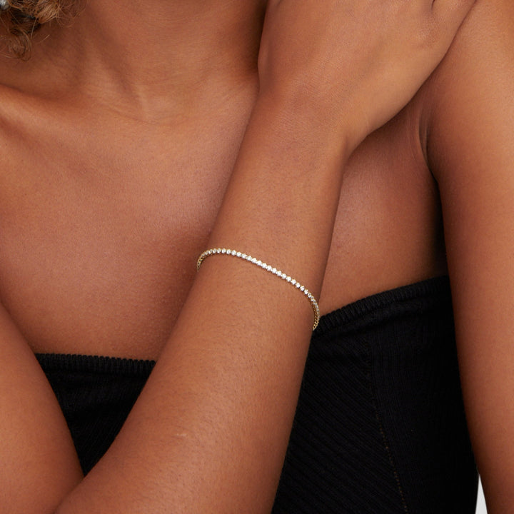 Silbernes Tennisarmband Cordelia