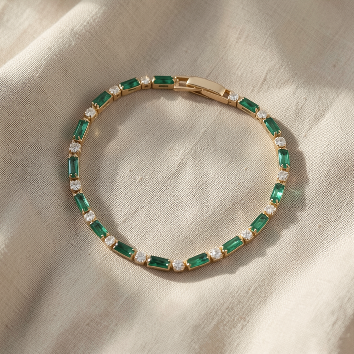 Smaragdgrünes Armband