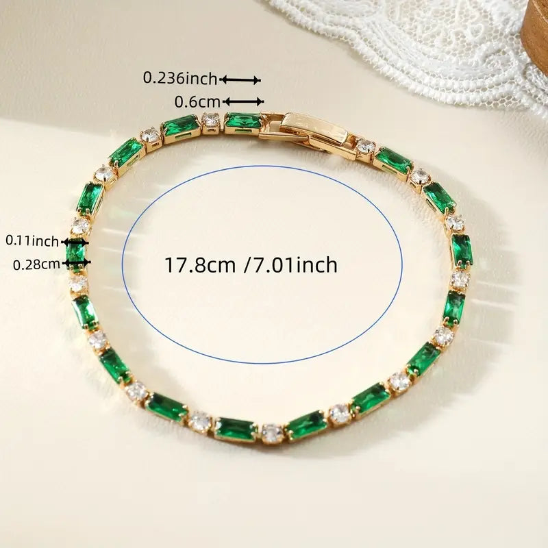 Smaragdgrünes Armband