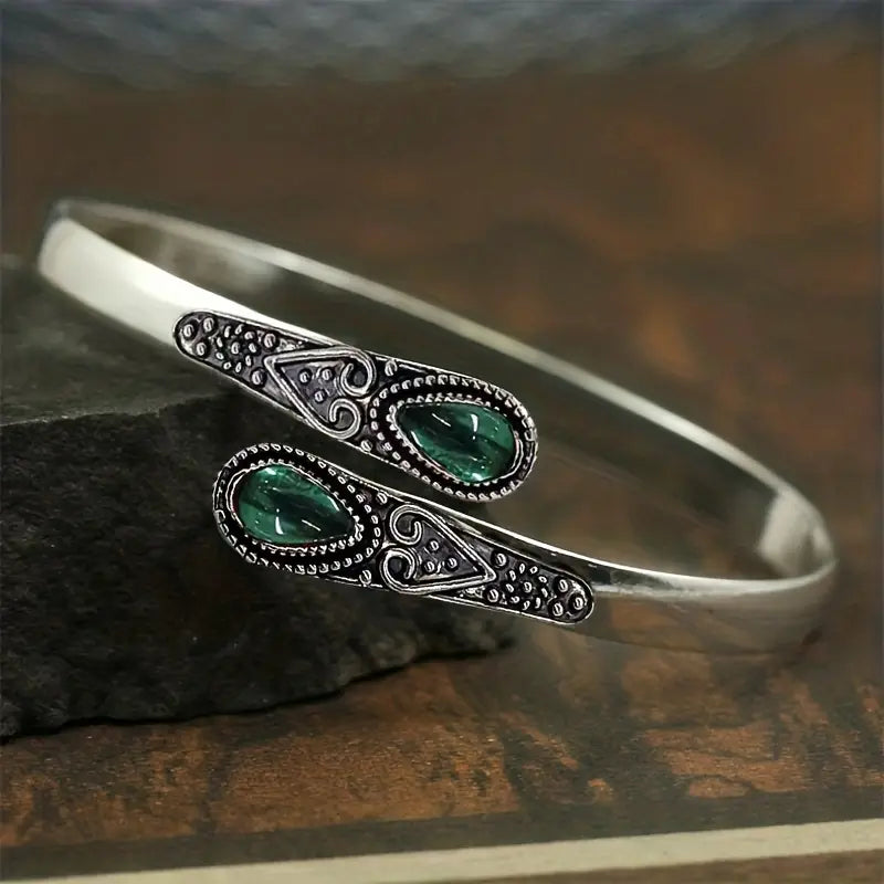 Armband mit Smaragdtropfen