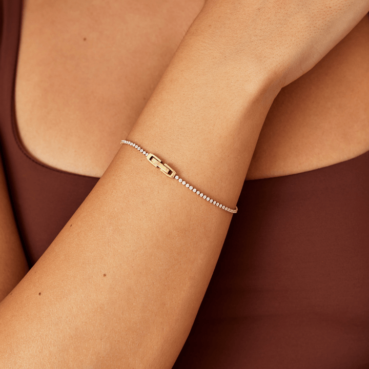 Luxuriöses Kristall-Tennisarmband