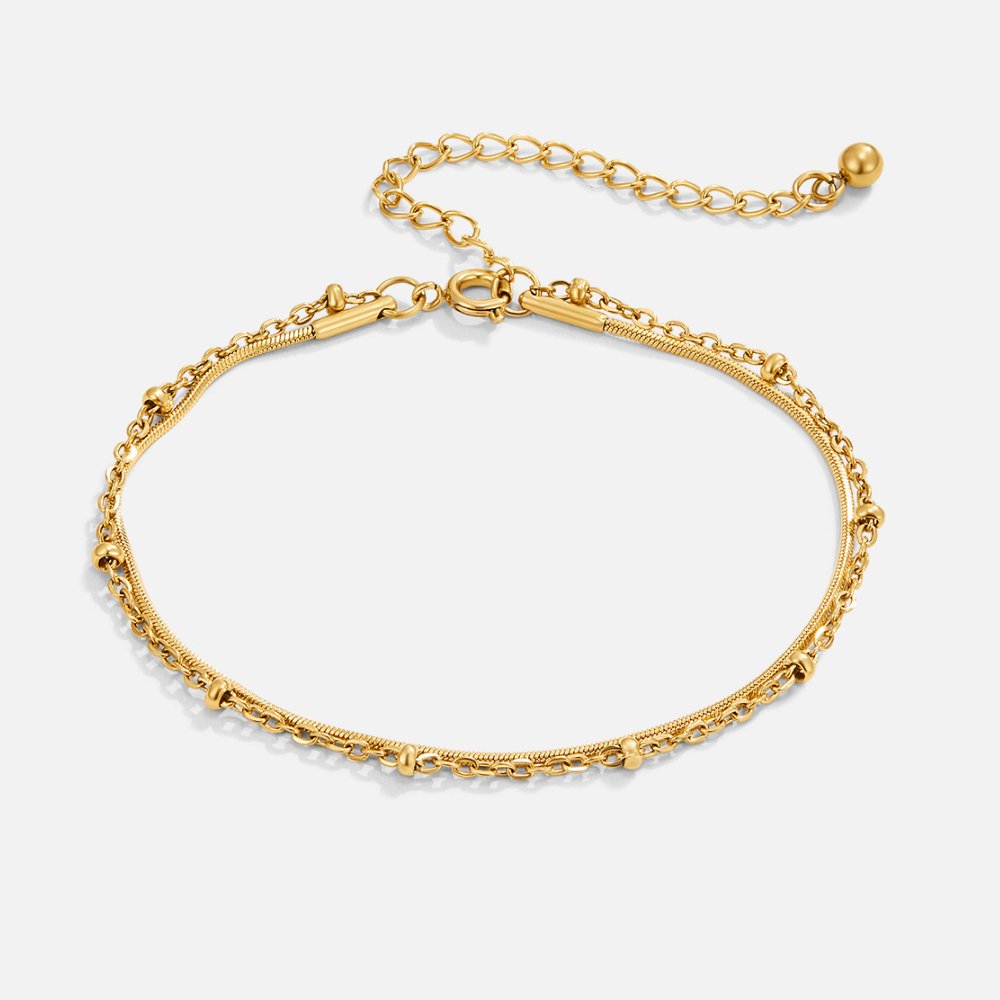 Goldenes Layering-Armband