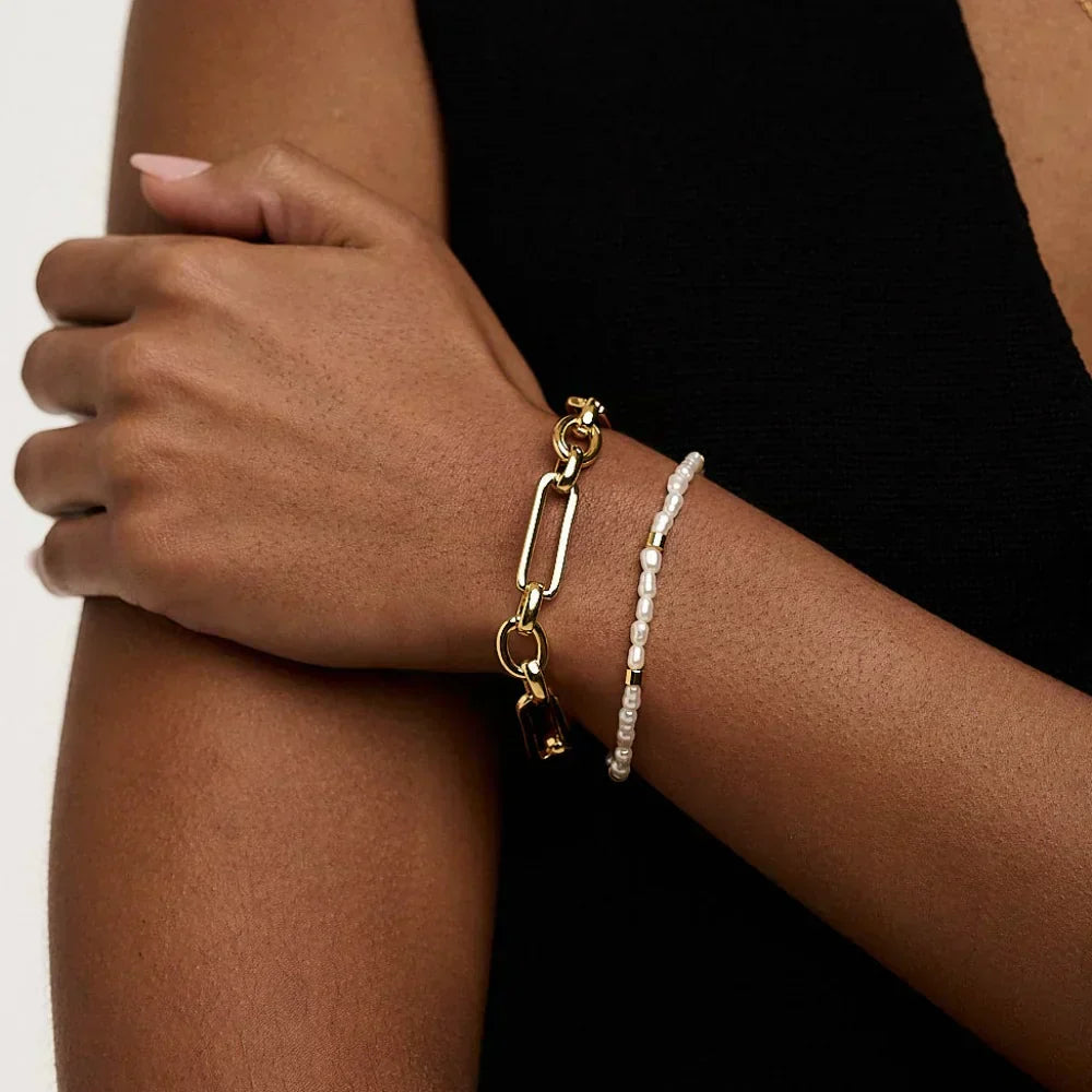 T-Bar-Kettenarmband | Gold