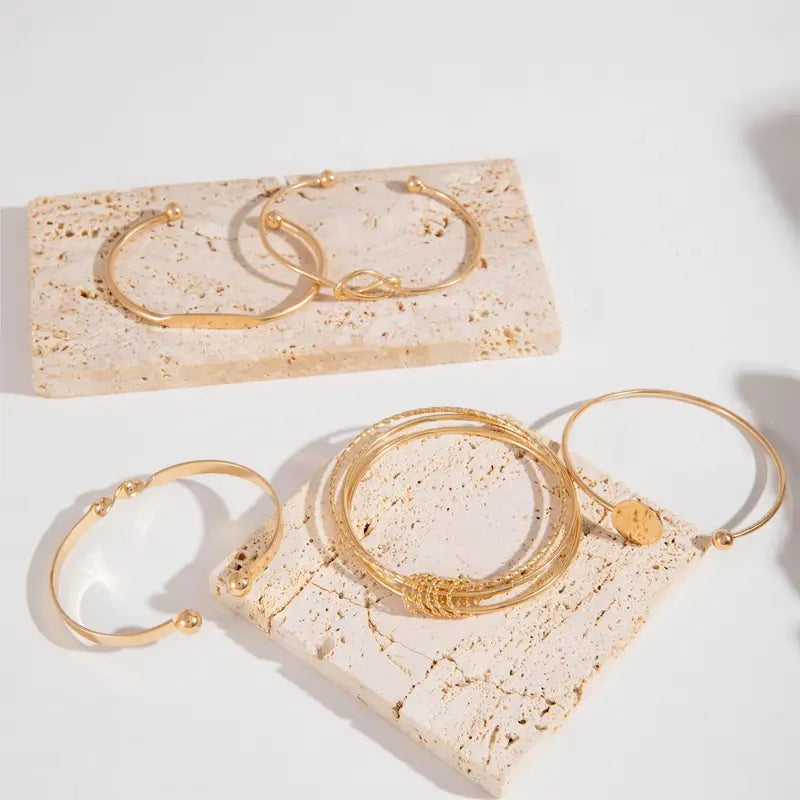 Armband-Set Knoteneleganz | Gold