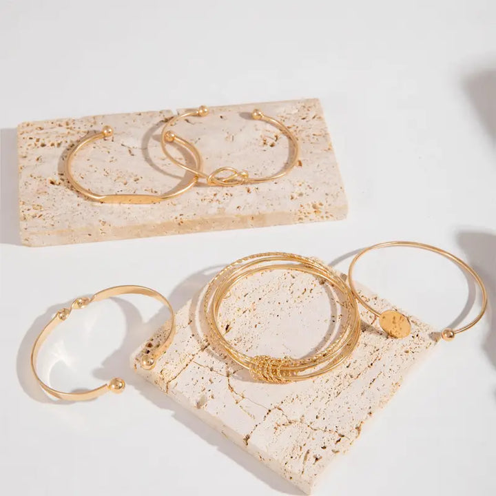 Armband-Set Knoteneleganz | Gold