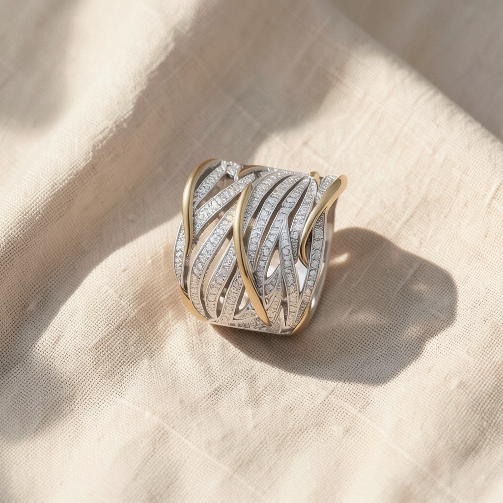 Mehrlagiger geflochtener Ring