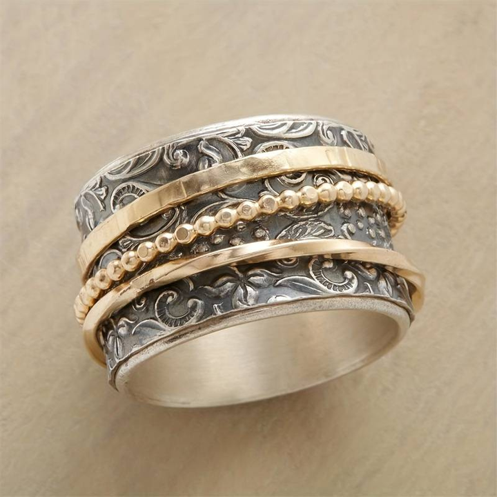 Gold-Silber-Ring im Antik-Stil