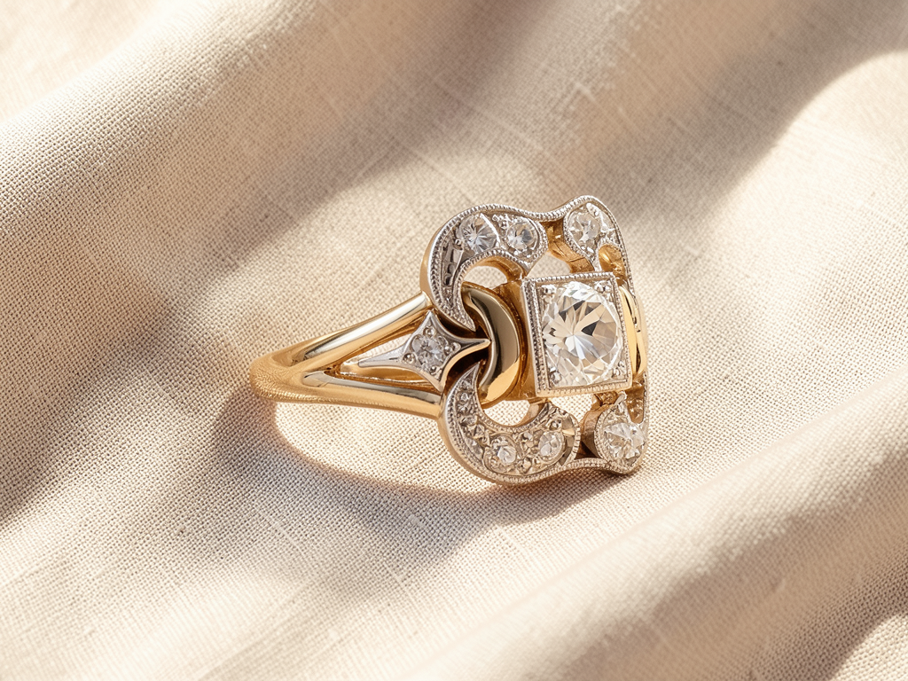 Auffälliger Goldring