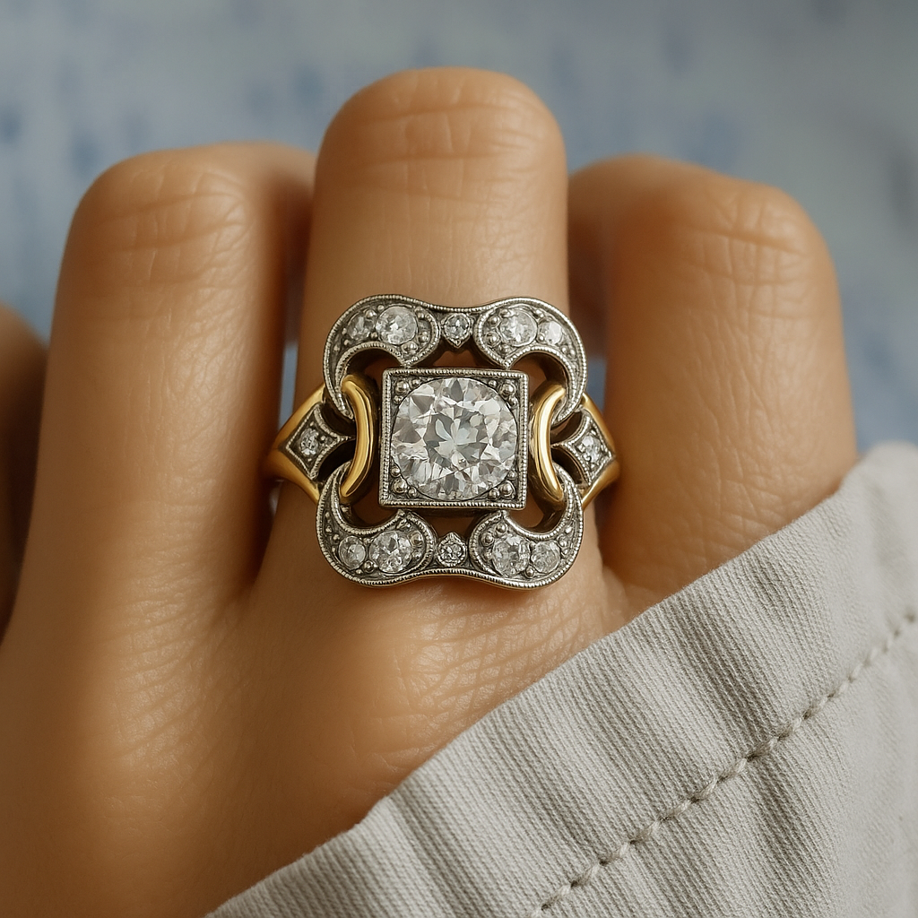 Auffälliger Goldring