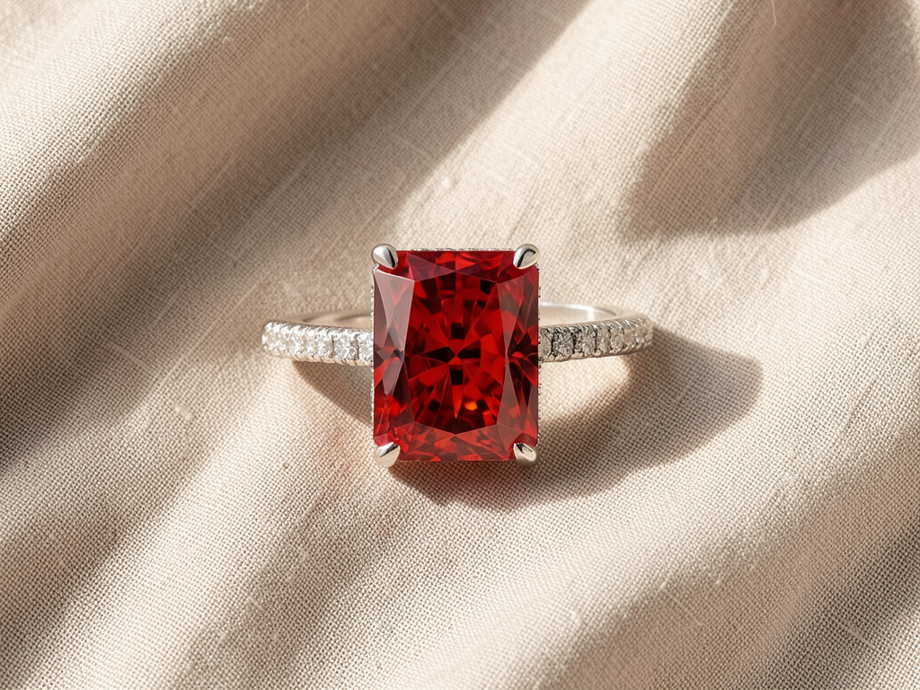 Ring mit Moissanit