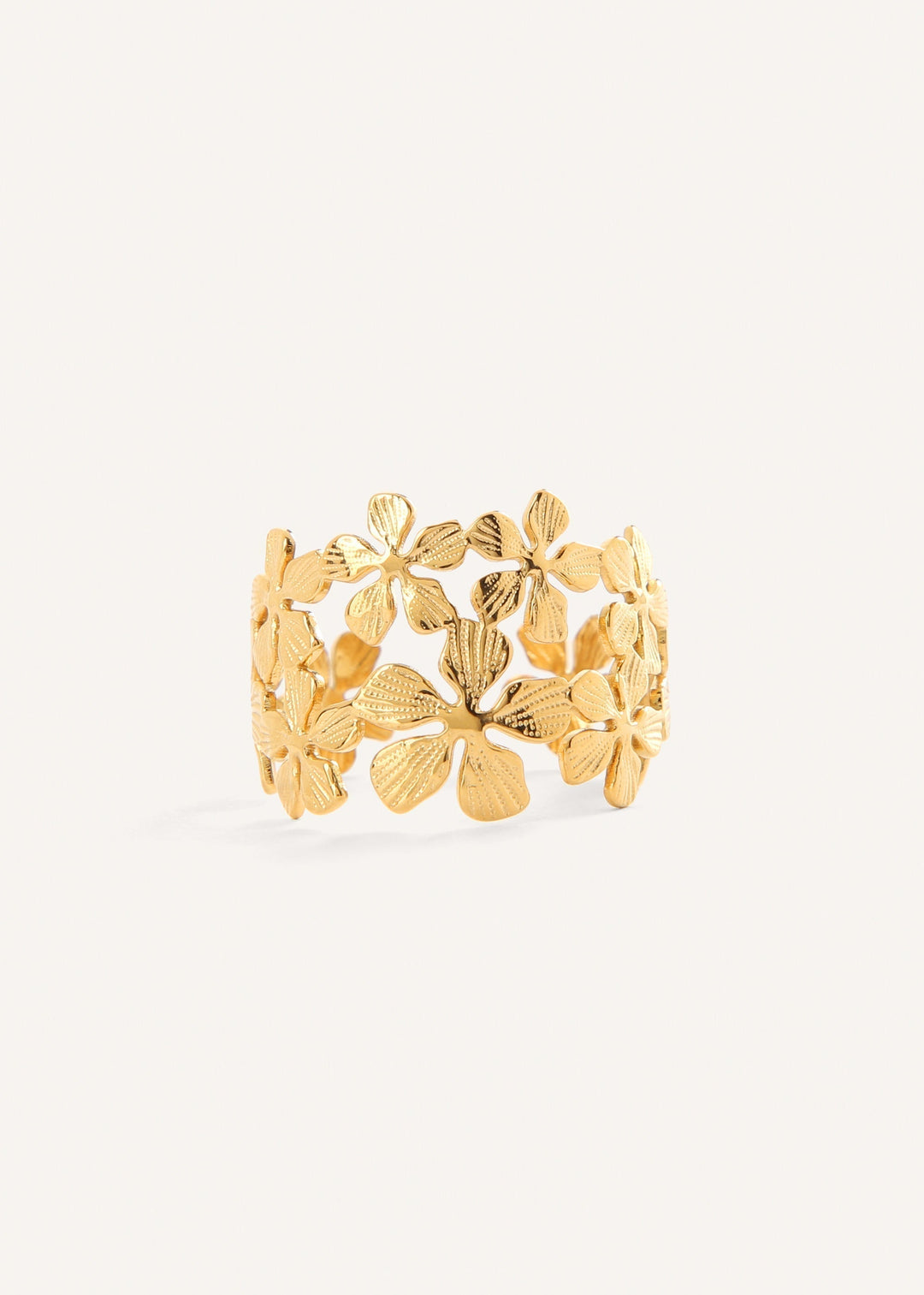Kristallblumenring – Gold oder Silber