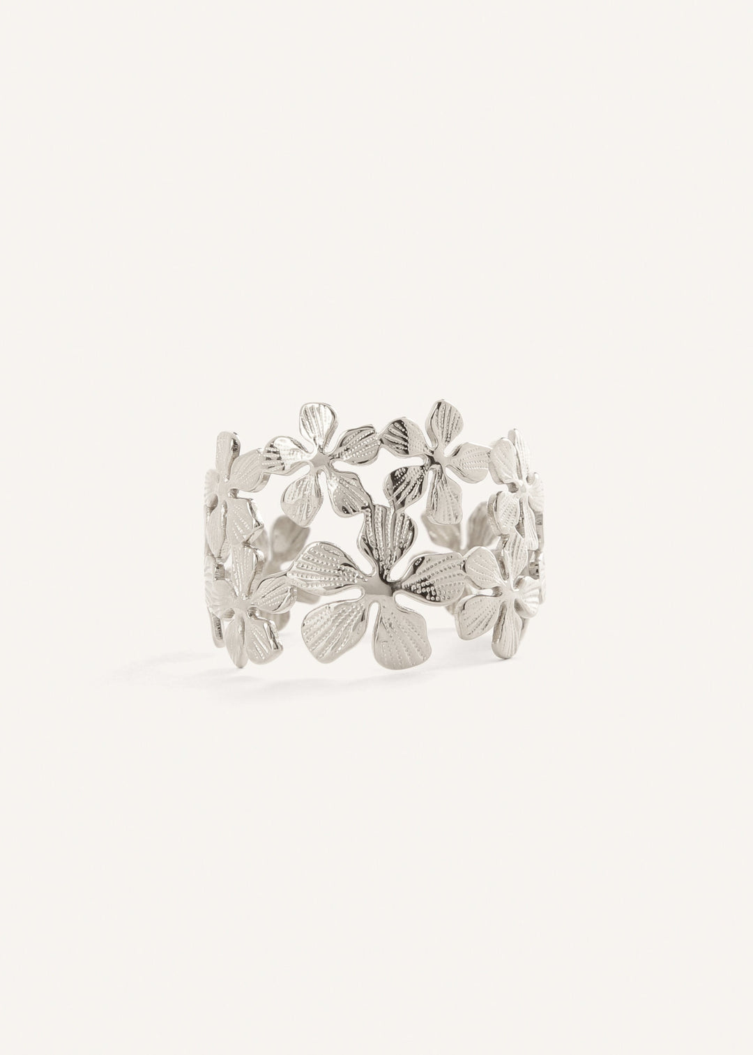 Kristallblumenring – Gold oder Silber