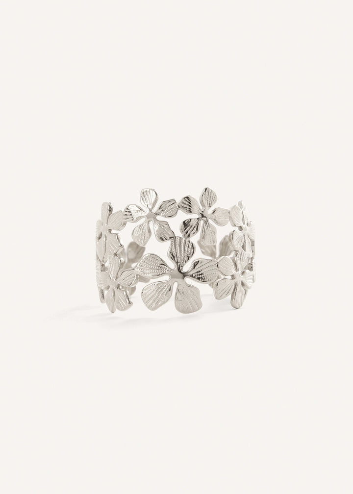 Kristallblumenring – Gold oder Silber