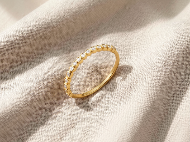 Bubble-Diamantring | Gold