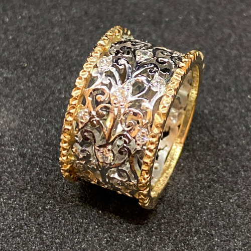Ivy-Ring mit Zirkonia