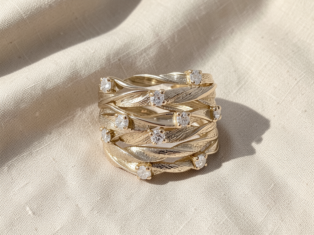 Goldener Boho-Ring