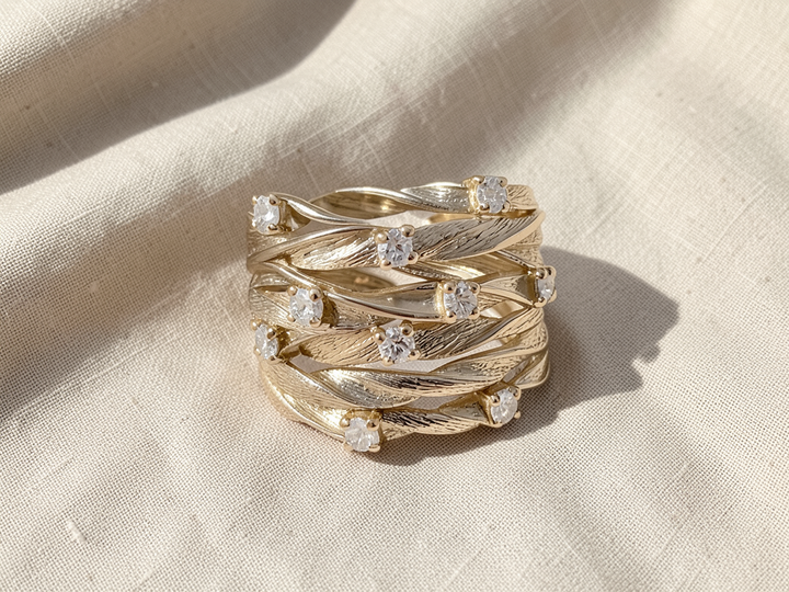 Goldener Boho-Ring