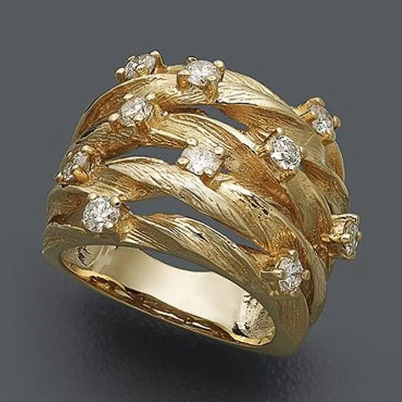 Goldener Boho-Ring
