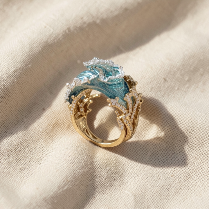 Meereswellen-Ring – Gold oder Silber