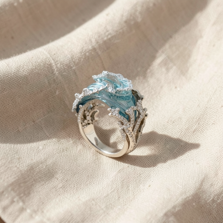 Meereswellen-Ring – Gold oder Silber