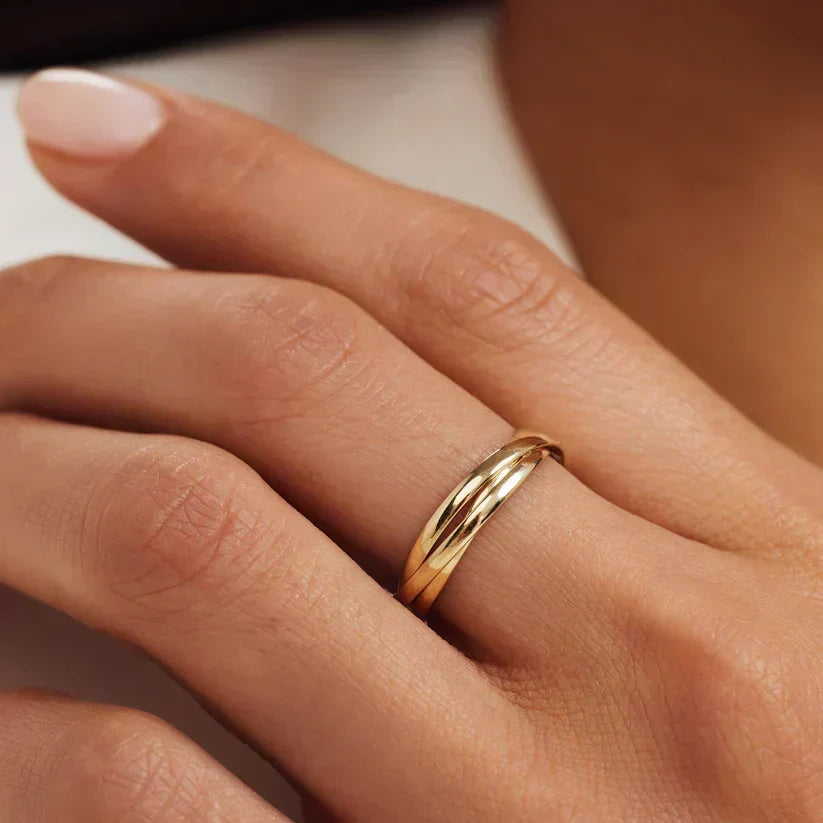 Dreifacher Ring | Gold