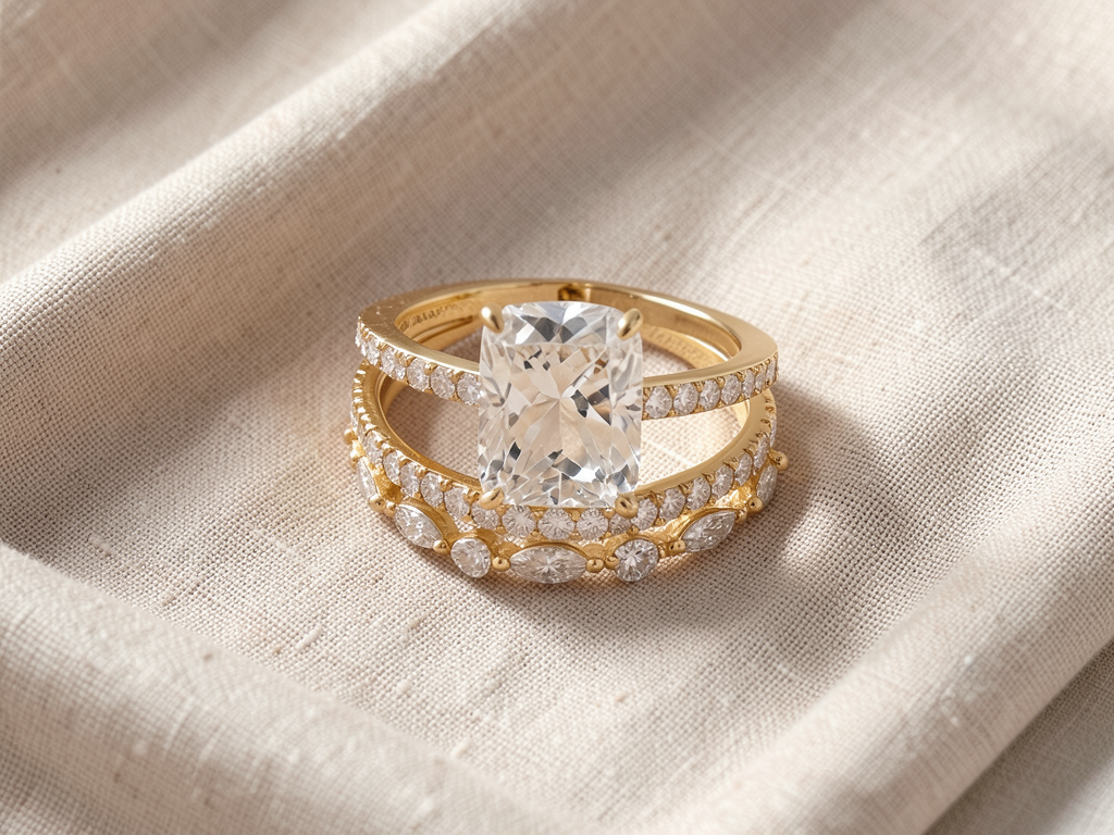 Ring-Set Goldene Eleganz