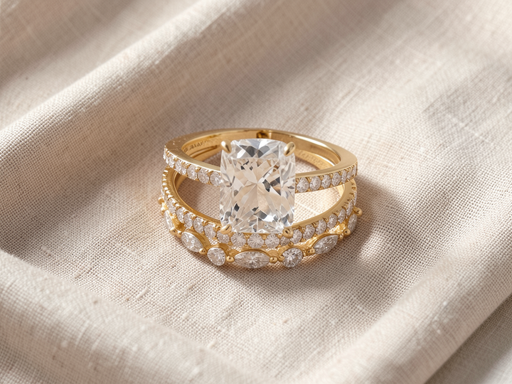 Ring-Set Goldene Eleganz