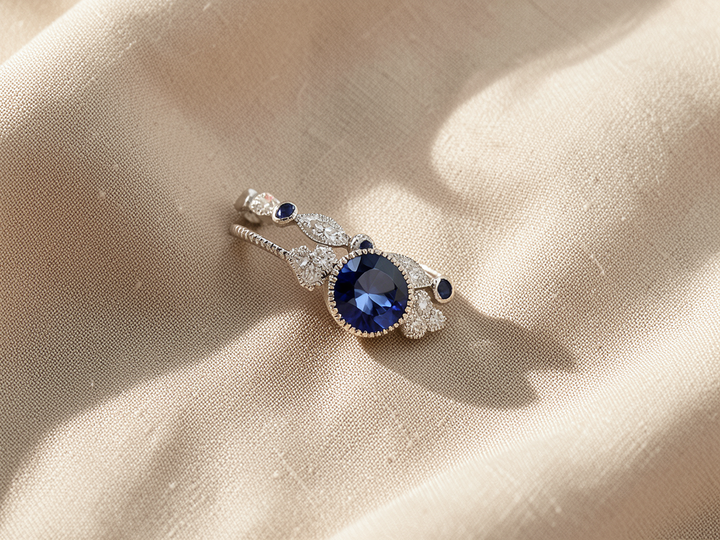 Ring-Set mit Saphir | Gold
