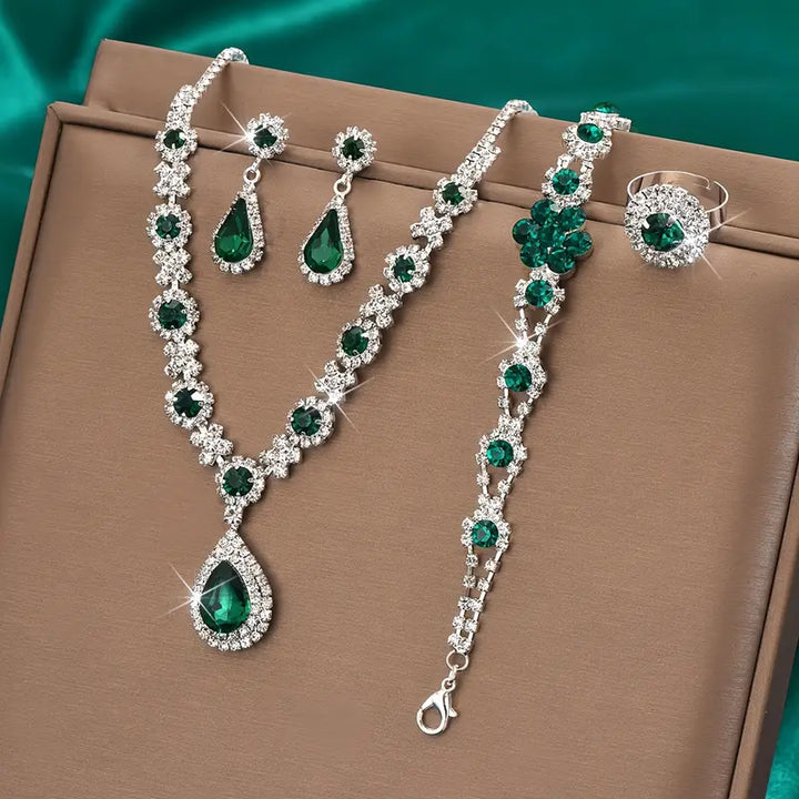 Schmuckset Adriana Lysandre | Weissgold