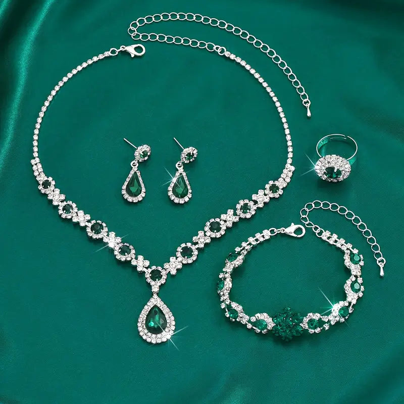 Schmuckset Adriana Lysandre | Weissgold