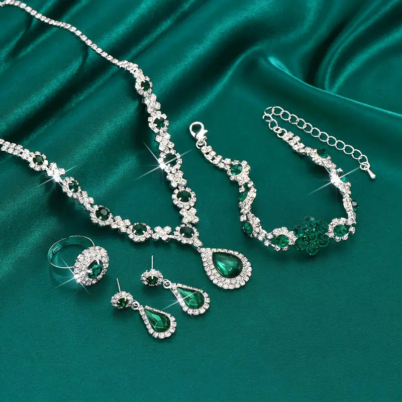 Schmuckset Adriana Lysandre | Weissgold