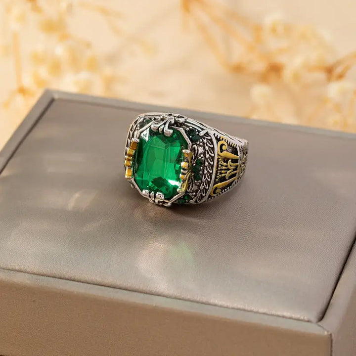 Ring Klara Emerin | Bicolor-Gold