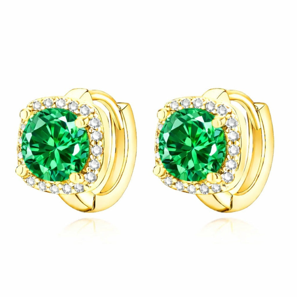 Ohrringe Nadine mit Smaragd | Gold
