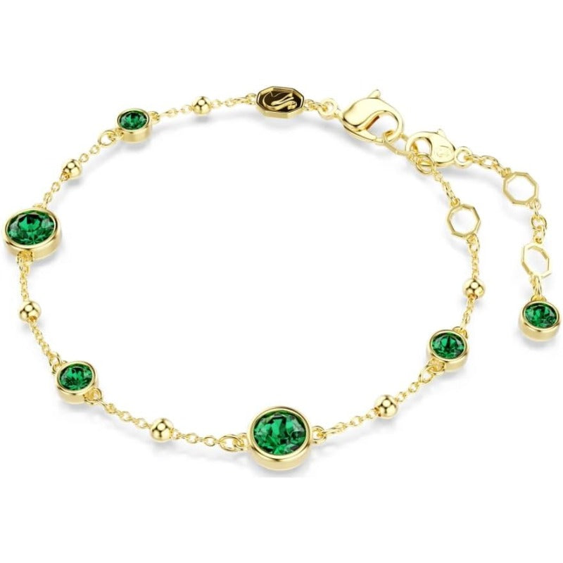 Zierliches Armband mit Smaragd | Gold