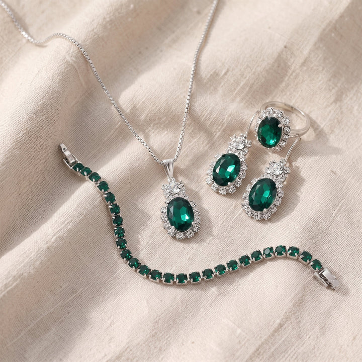 Schmuckset Seloria Grevalyn | Weissgold