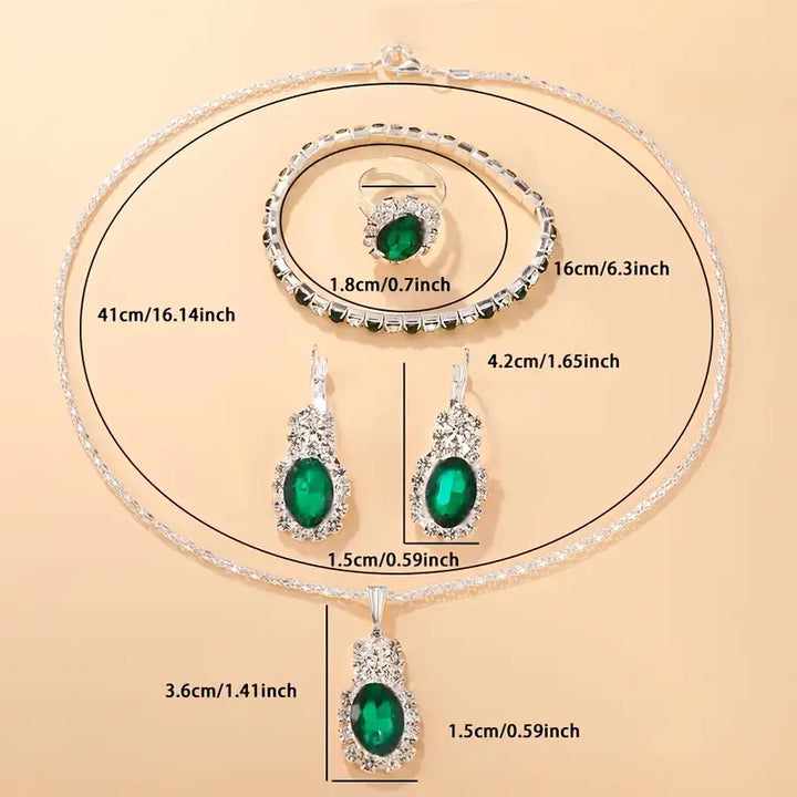 Schmuckset Seloria Grevalyn | Weissgold