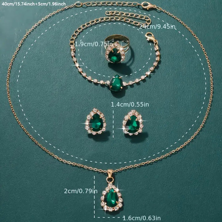 Schmuckset Elisandre Vermont | Gold