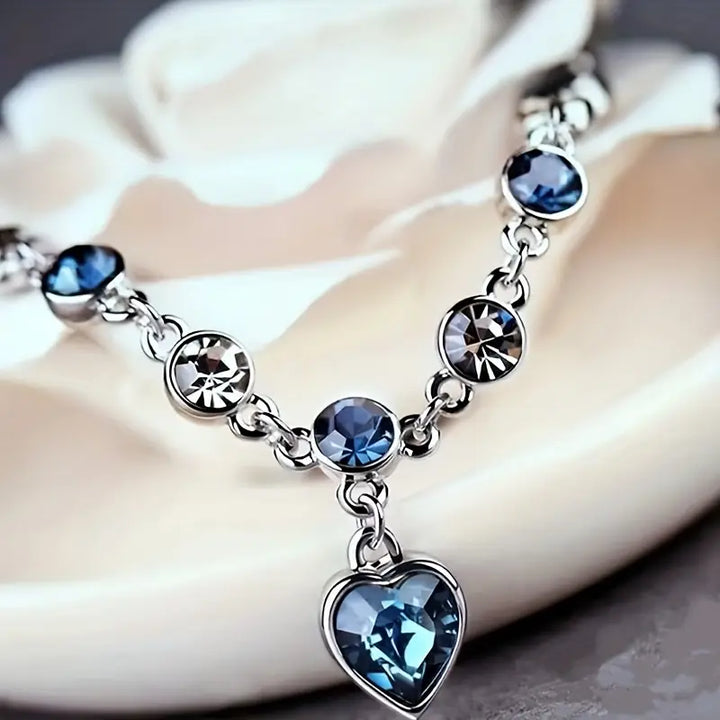 Armband Schimmer des Ozeanherzens | Weissgold