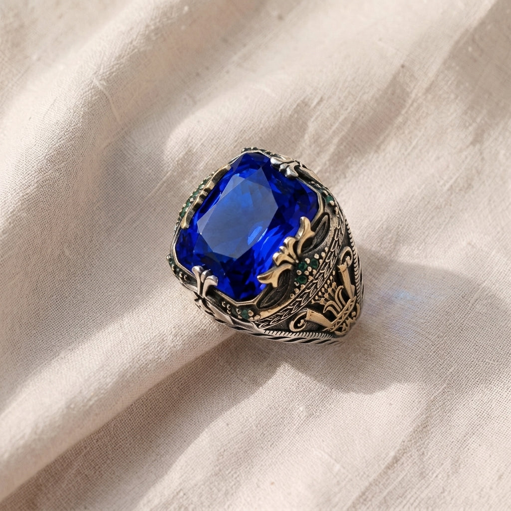 Ring Klara Saphira | Bicolor-Gold