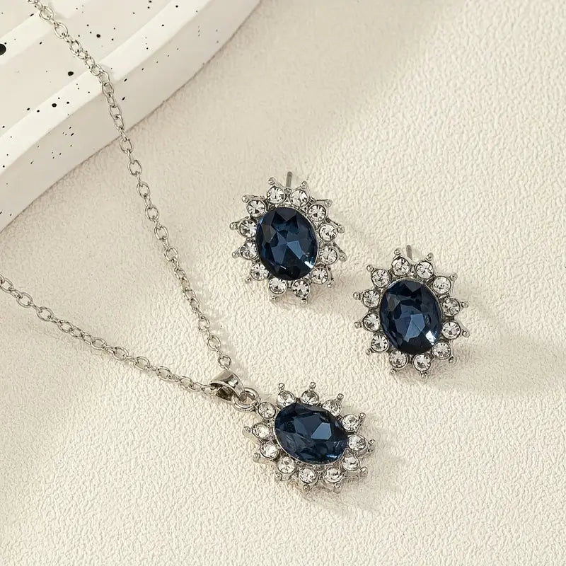 Schmuckset Katya Azuryn | Weissgold