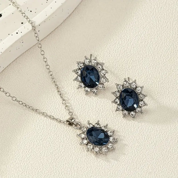 Schmuckset Katya Azuryn | Weissgold