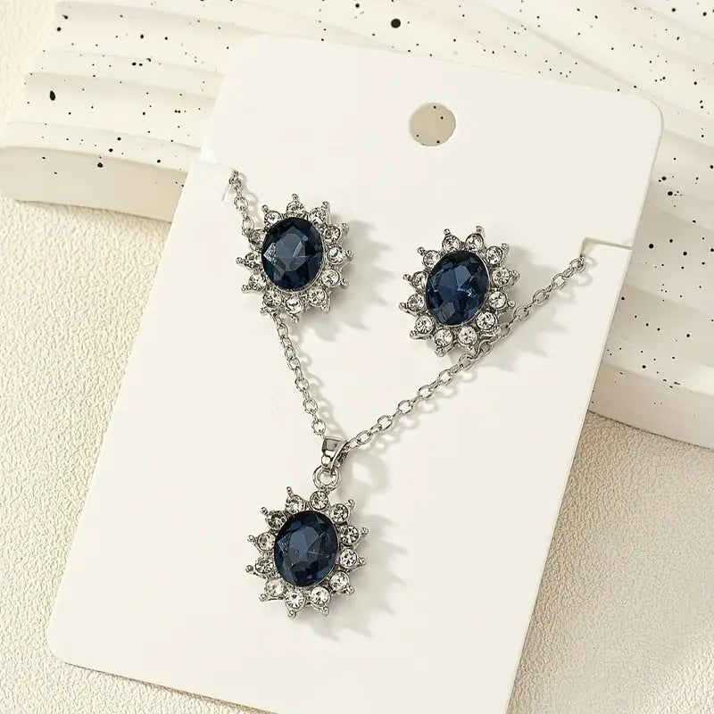 Schmuckset Katya Azuryn | Weissgold