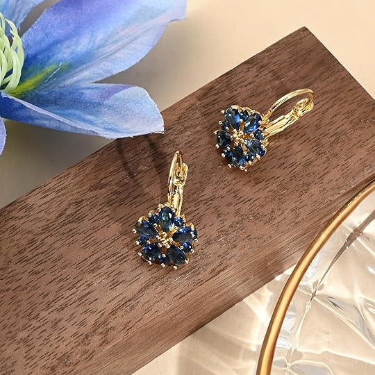 Blumenohrringe Calina | Gold