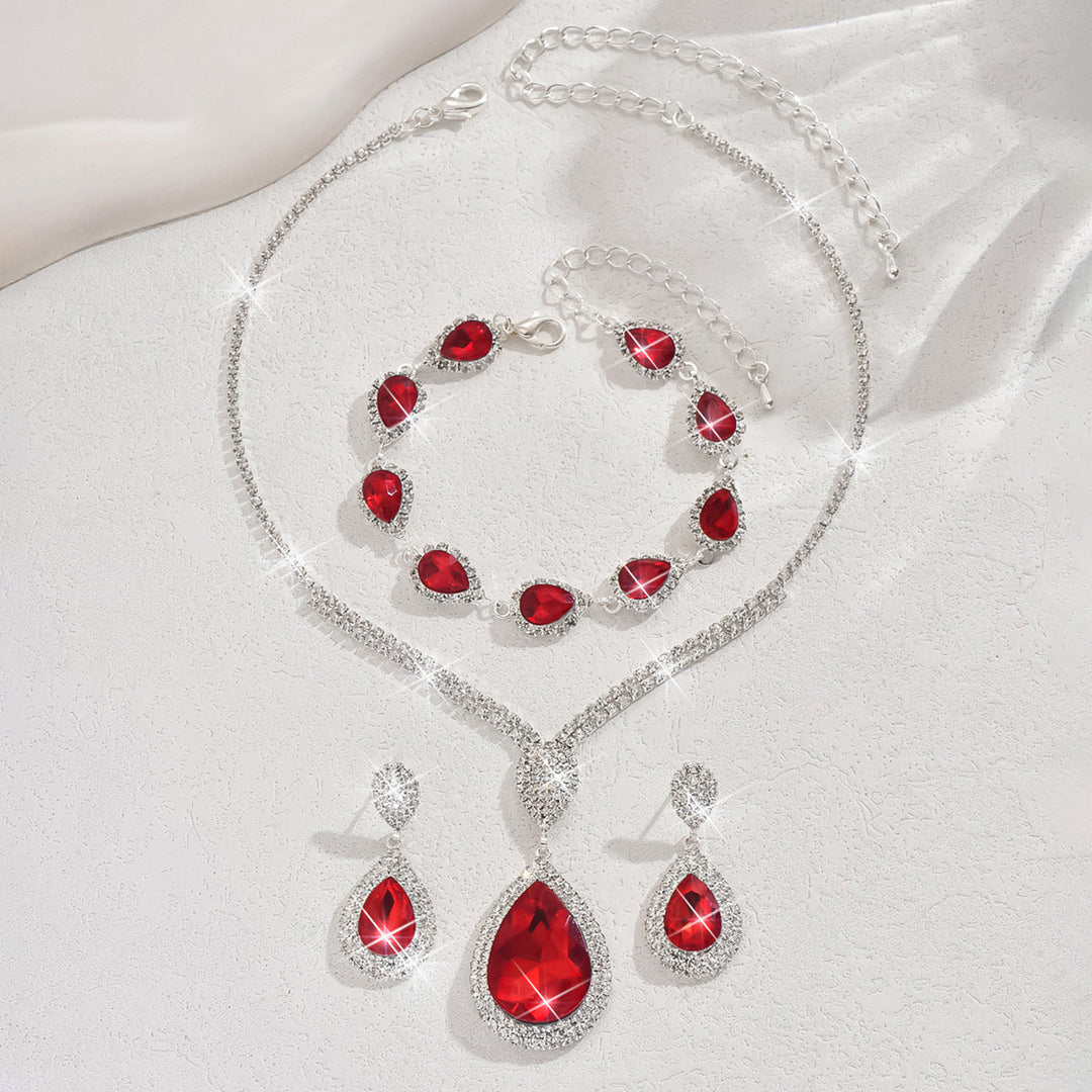 Schmuckset Thalira Bloodwynne | Weissgold