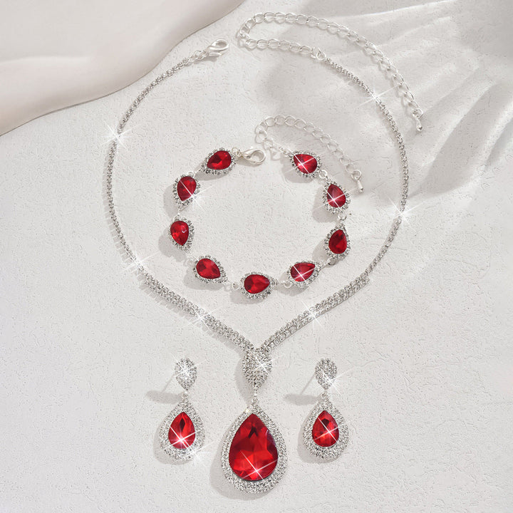 Schmuckset Thalira Bloodwynne | Weissgold
