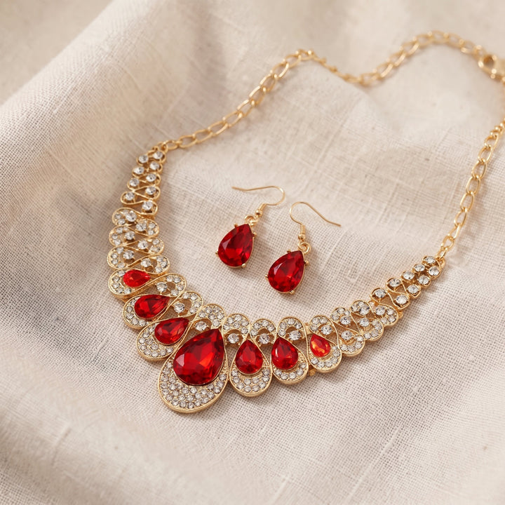 Schmuckset Maevina Crimselle | Gold