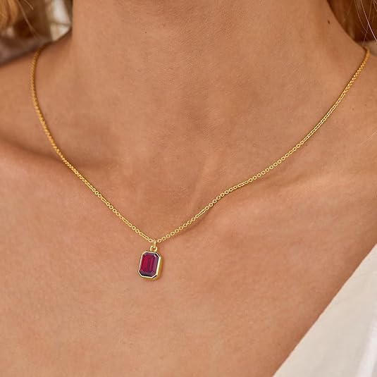 Mehrreihige Gliederkette mit Rubin | Gold