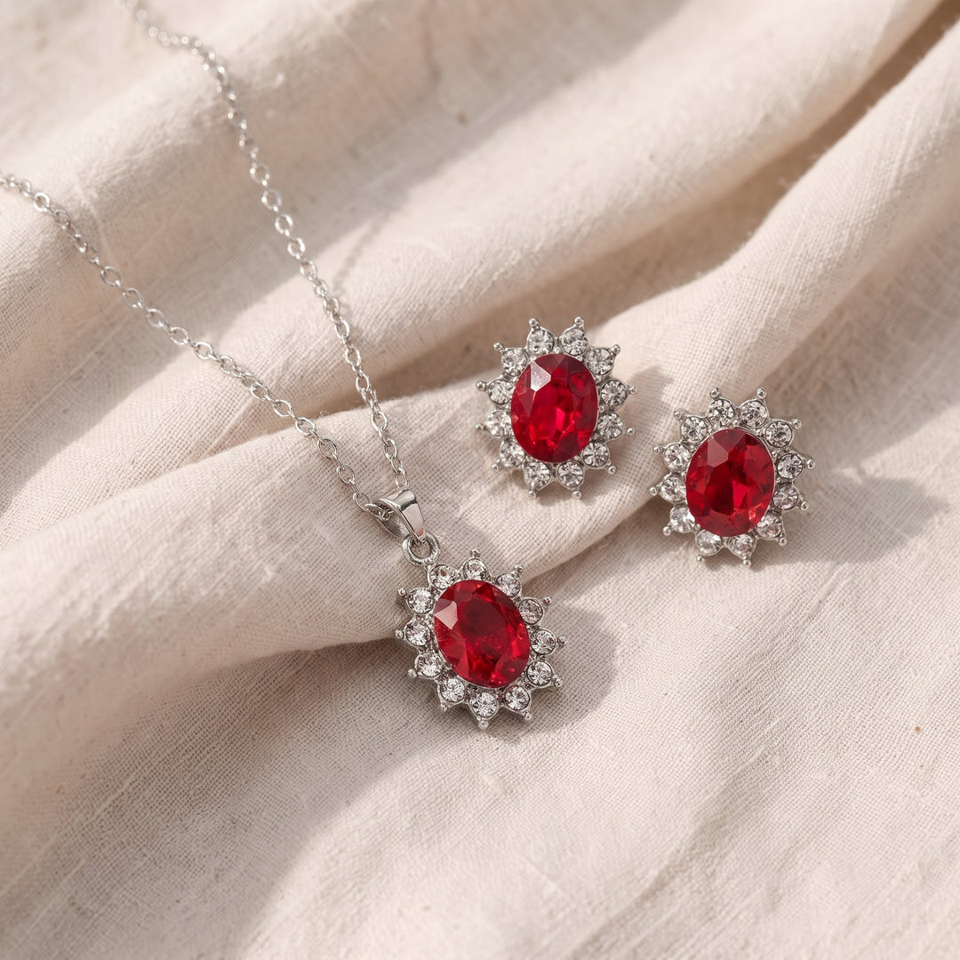 Schmuckset Katya Ruberyn | Weissgold